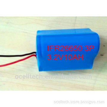 LiFePO4 battery 3V10Ah for DC 3V solar lighting